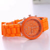 Silicone Plastic Watch Fashionable Colorful Round Student Watch For Boys And Girls
