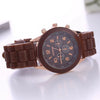 Silicone Plastic Watch Fashionable Colorful Round Student Watch For Boys And Girls