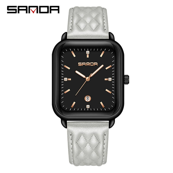 Silicone Quartz Waterproof Casual Square Dial Men's And Women's Watches With Zinc Alloy Case And Stainless Steel Clasp