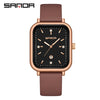 Silicone Quartz Waterproof Casual Square Dial Men's And Women's Watches With Zinc Alloy Case And Stainless Steel Clasp