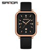 Silicone Quartz Waterproof Casual Square Dial Men's And Women's Watches With Zinc Alloy Case And Stainless Steel Clasp