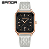 Silicone Quartz Waterproof Casual Square Dial Men's And Women's Watches With Zinc Alloy Case And Stainless Steel Clasp