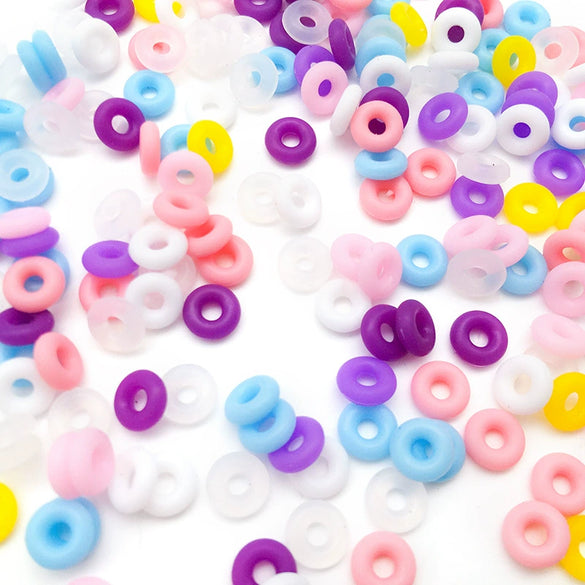 Silicone Ring Positioning Beads For Diy Bracelet Necklace With Epoxy Process