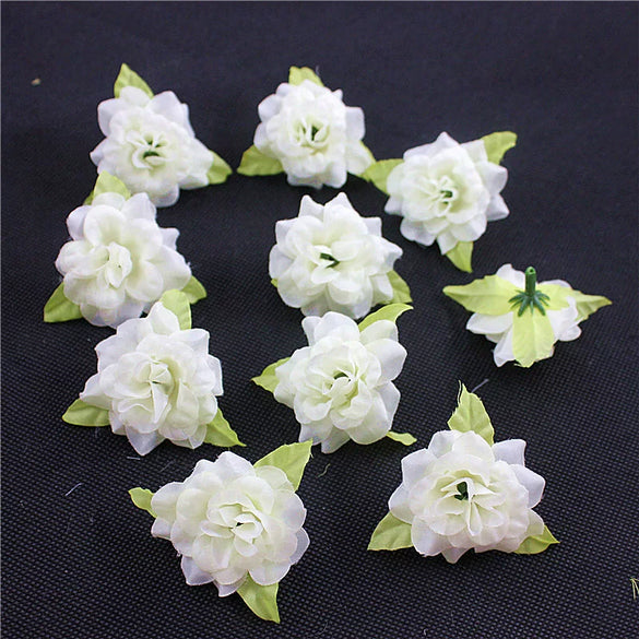 Silk Flower Handmade Small Rose Flower Head Flower Hairpin Wreath