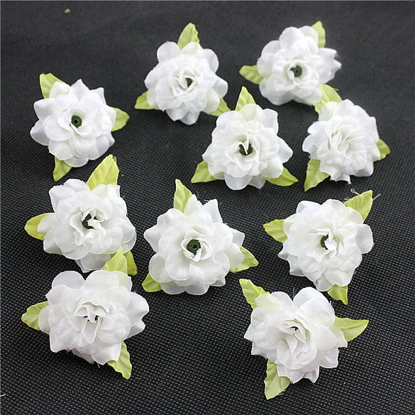 Silk Flower Handmade Small Rose Flower Head Flower Hairpin Wreath