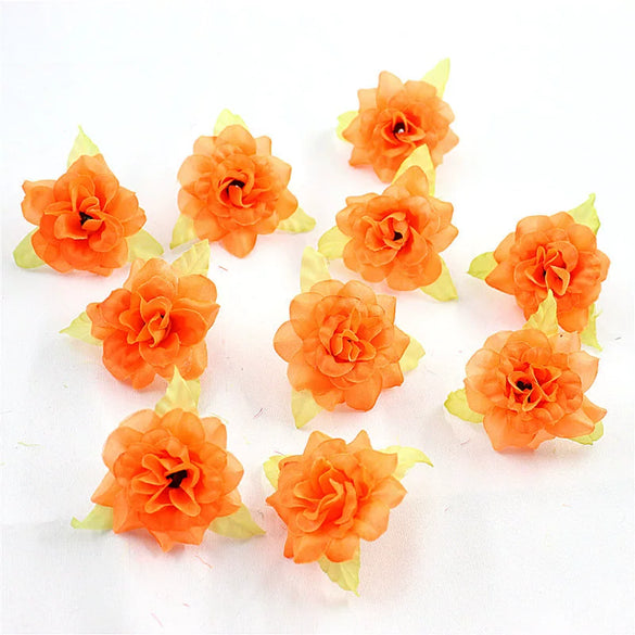 Silk Flower Handmade Small Rose Flower Head Flower Hairpin Wreath