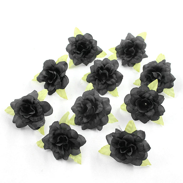 Silk Flower Handmade Small Rose Flower Head Flower Hairpin Wreath