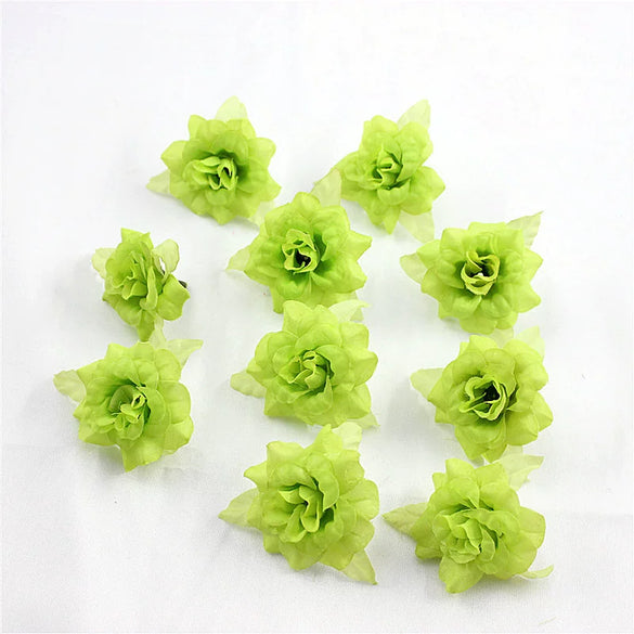 Silk Flower Handmade Small Rose Flower Head Flower Hairpin Wreath