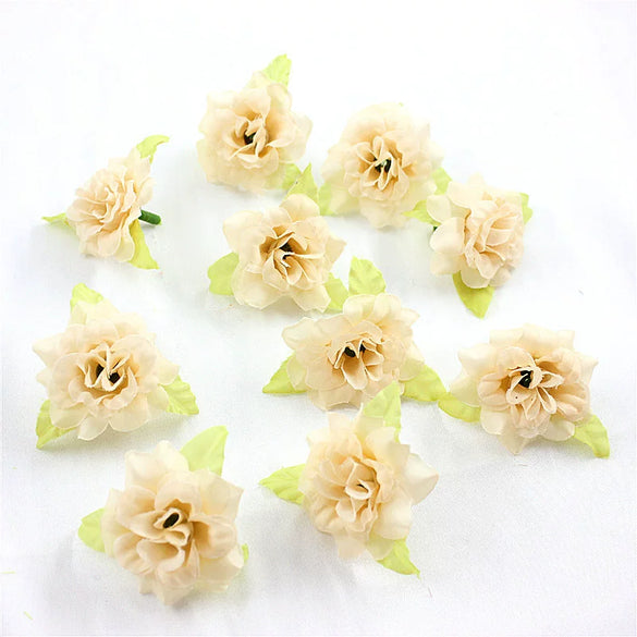 Silk Flower Handmade Small Rose Flower Head Flower Hairpin Wreath