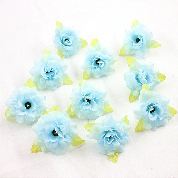 Silk Flower Handmade Small Rose Flower Head Flower Hairpin Wreath