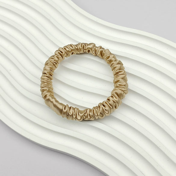 Silk Hair Accessories Handmade Round Head Rope Hair Band Hair Rope Hair Flower