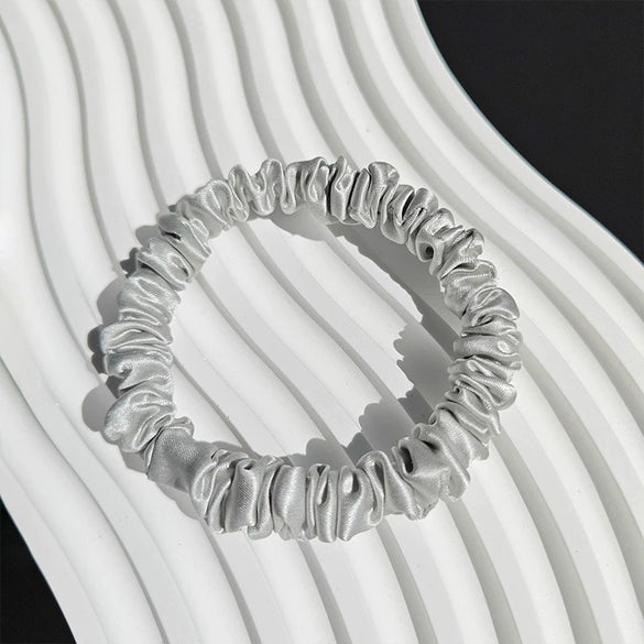 Silk Hair Accessories Handmade Round Head Rope Hair Band Hair Rope Hair Flower