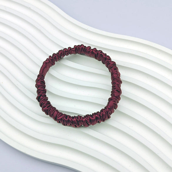 Silk Hair Accessories Handmade Round Head Rope Hair Band Hair Rope Hair Flower