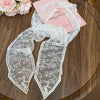 Silk Lace Embroidered Geometric Checkered Pattern Women's Hair Accessories Scarf Hair Band Headwear
