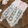Silk Lace Embroidered Geometric Checkered Pattern Women's Hair Accessories Scarf Hair Band Headwear