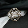 Silk Towel Buckle Scarf Buckle Clothing Accessories Alloy Brooch Pin With Flower Pattern And Electroplating Technology