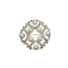 Silk Towel Buckle Scarf Buckle Clothing Accessories Alloy Brooch Pin With Flower Pattern And Electroplating Technology