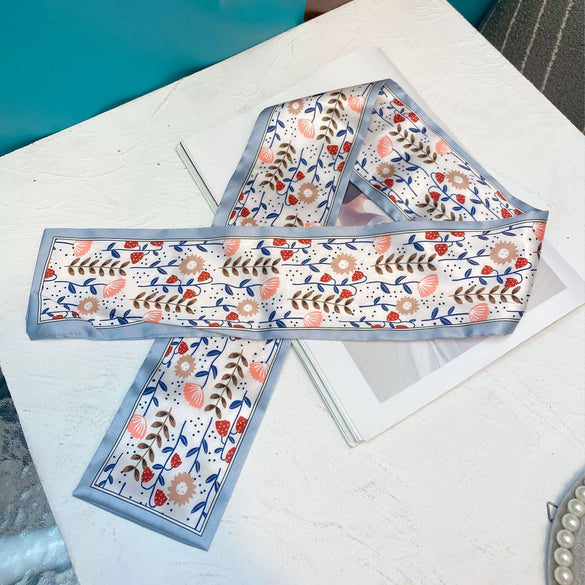 Silks And Satins Fabric Hairband With Bow And Plaid Pattern