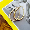 Silver Alloy Women Earrings French Style Cyber Popular Exaggerated Design Retro Matte Highgrade Sense Styling Geometry Pattern Geometry