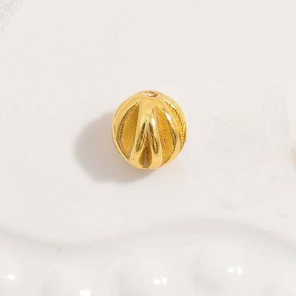 Silver Car Flower Twill Olive Pumpkin Bead Jewelry Accessories With Round Beads And Electroplating