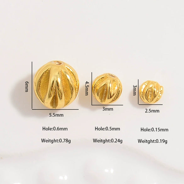 Silver Car Flower Twill Olive Pumpkin Bead Jewelry Accessories With Round Beads And Electroplating