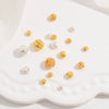 Silver Car Flower Twill Olive Pumpkin Bead Jewelry Accessories With Round Beads And Electroplating