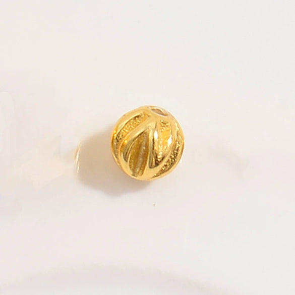 Silver Car Flower Twill Olive Pumpkin Bead Jewelry Accessories With Round Beads And Electroplating