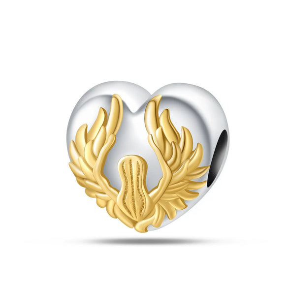 925 Silver Copper Plated Charm Beads Angel Cross Diy Jewelry Accessories With Dripping Oil Design