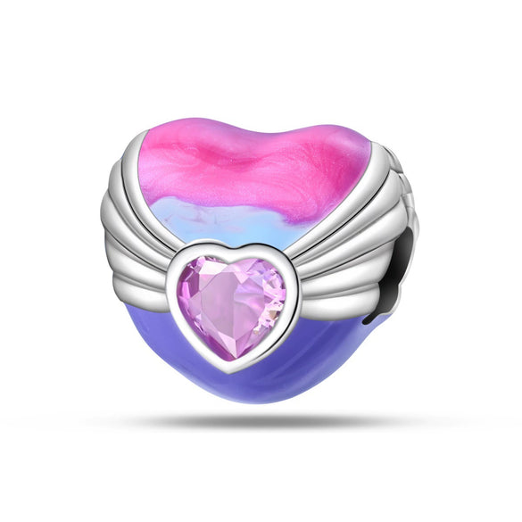 925 Silver Copper Plated Charm Beads Angel Cross Diy Jewelry Accessories With Dripping Oil Design