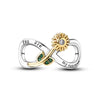 925 Silver Copper Plated Plant Daisy Avocado Sunflower Pendant Jewelry With Dripping Oil Design