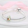 925 Silver Copper Plated Plant Daisy Avocado Sunflower Pendant Jewelry With Dripping Oil Design
