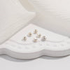 925 Silver Crescent And C Shape Wrap Buckle Jewelry Material With Electroplating