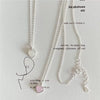 Silver Crystal Geometric Heart Necklace