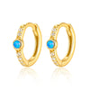925 Silver Drop Shape Retro Light Luxury Enamel Electroplated Earrings And Ring Set
