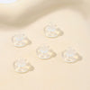 25 Silver Ear Accessories With Transparent Soft Silicone Frisbee Butterfly Design And Electroplating Process