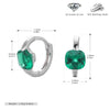 Silver Ear Buckle Zircon Earrings Geometric Electroplated For Women