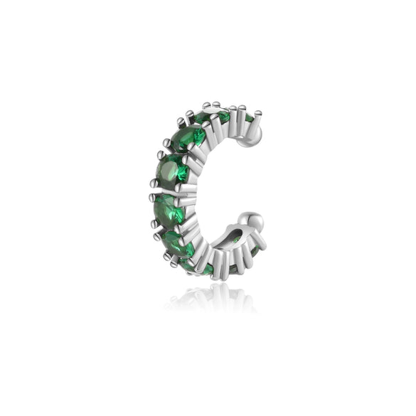 925 Silver Ear Clip Earrings Without Ear Holes For Boys And Girls Circle Electroplated Geometric Earrings