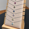 925 Silver Flower Pendant Clavicle Chain Necklace For Women Electroplated