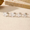925 Silver Flower Shaped Rose Cut Flash Diamond Earrings For Women With Princess Style And Set With Diamonds Processing