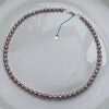 Silver Freshwater Pearl Necklace Light Luxury Niche Design With Rice And Water Drop Shape For Women