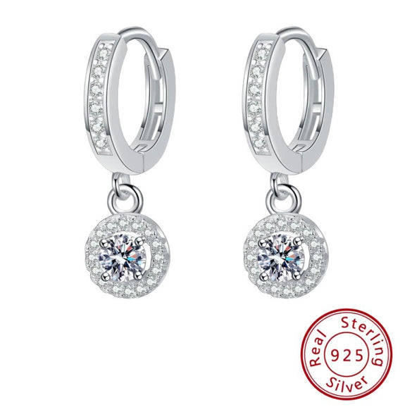 Silver 925 Geometric Light Luxury Style Electroplated Earrings