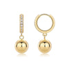 925 Silver Geometric Moissanite Earrings Set With Diamonds For Women Fashion Style