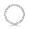 925 Silver Geometric Moissanite Ring Set With Diamonds For Women