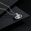Silver Geometric Planet Surround Necklace For Women