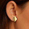 Silver Geometric Simple Retro Style Electroplated Earrings For Women