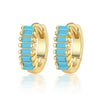 Silver Geometric Zircon Earrings For Women