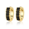Silver Geometric Zircon Earrings For Women