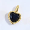 925 Silver Heartshaped Jewelry Pendant Inlaid With Colored Diamonds And Zirconia