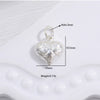 Silver Heartshaped Pendant With Stereo Gloss And Thread Grid Pattern Electroplated