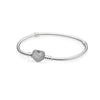 925 Silver Heartshaped Snake Chain Bracelet With Geometric Design In Gold Tone And Rose Gold Tone For Women And Men